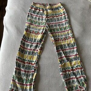 Anthropologie Multicolor Patterned Pajama Pants